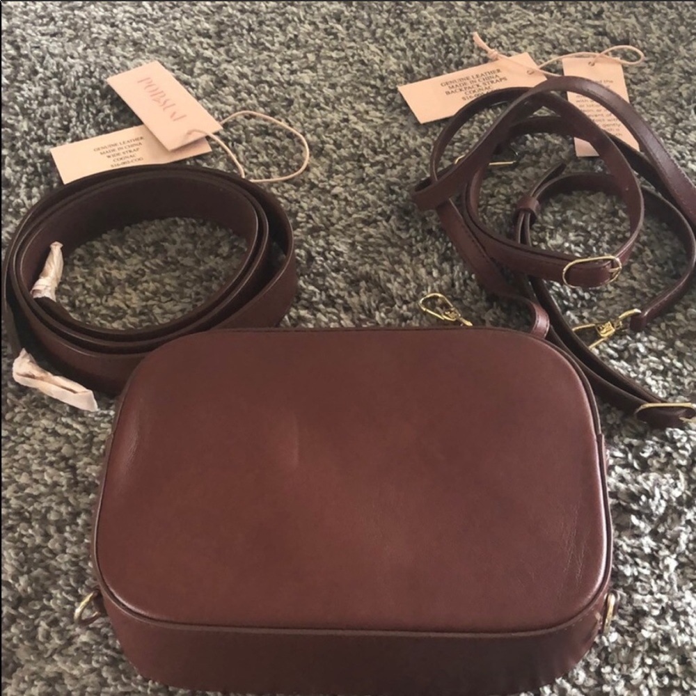 Cognac Pop & Suki Larger Camera Bag